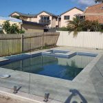 Glass Fence in the Pool — Landscape Service in Australia