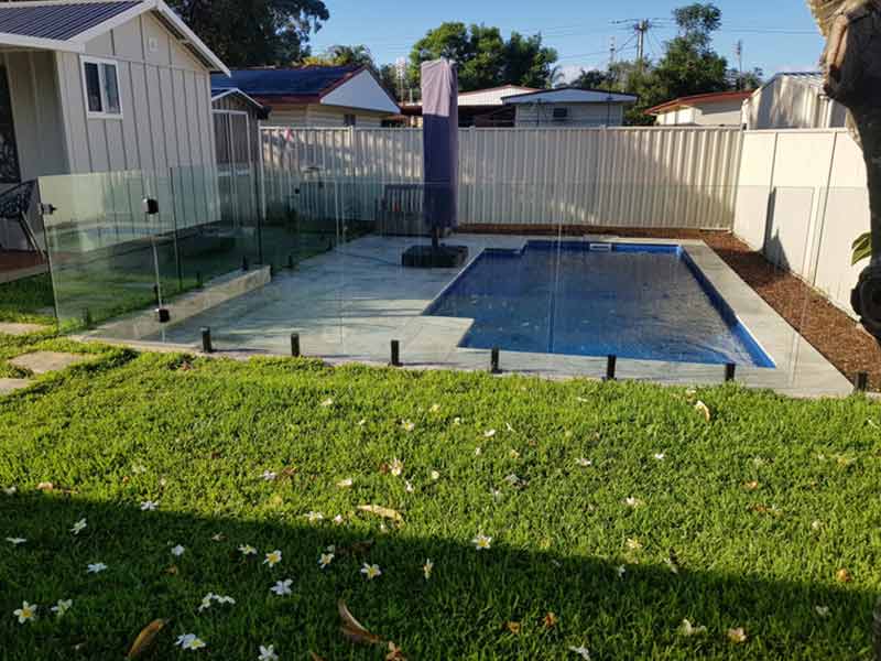 Turf & Pool Fence — Landscape Service in Newcastle
