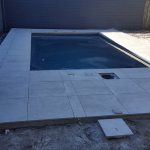 Newly Cemented Pool Side — Landscape Service in Australia
